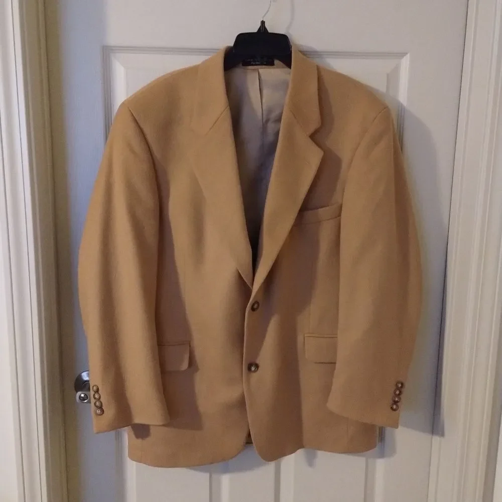 Gianfranco Ruffini Camel Hair Jacket Size 42